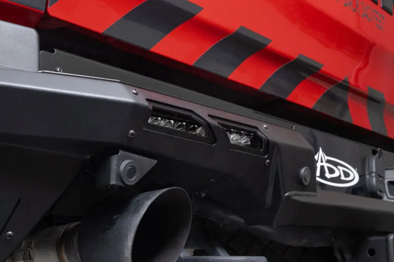 Addictive Desert Designs2025 Ram Rho Phantom Rear Bumper - Hammer Black Powder Coat 2