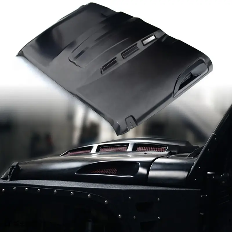 Avenger Series Heat Dispersion Steel Hood For 07-17 Jeep Wrangler Jk 1