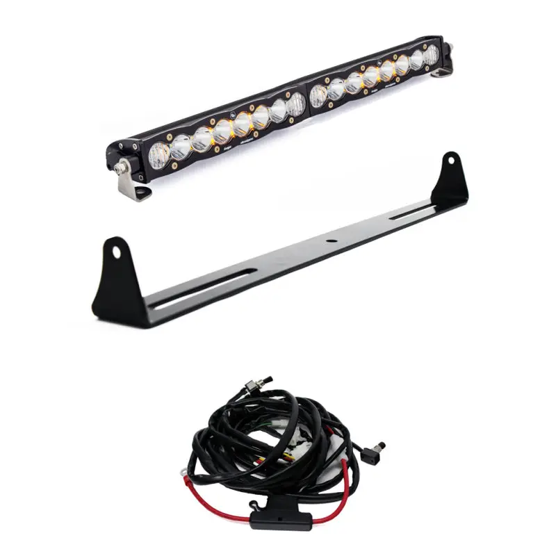Baja Designs 07-13 Silverado 20In Bumper Mount Kit 20In S8 1