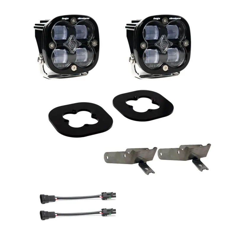 Baja Designs 11-16 Ford Super Duty Squadron Pro Series Fog Pocket Kit 1