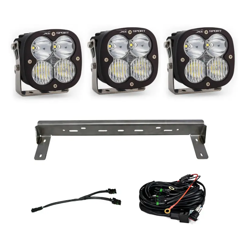 Baja Designs 15-19 Chevy Silverado 2500/3500Hd Xl Sport Led Bumper Kit (Driving/Spot/Wide Cornering) 1