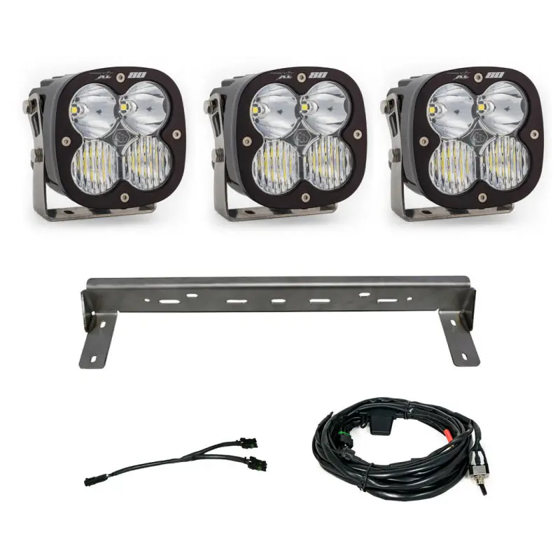 Baja Designs 15-19 Chevy Silverado 2500/3500Hd Xl80 Led Bumper Kit (Drvg/Racer Spot/Wide Cornering) 1