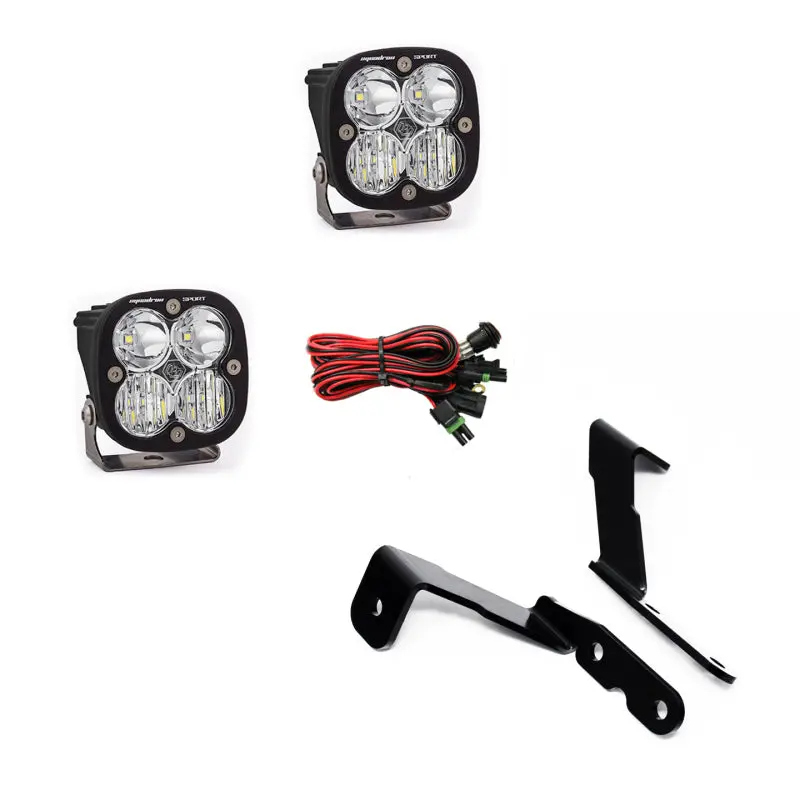Baja Designs 2007-2013 Gm Silverado/Sierra Squadron Sport Lights A-Pillar Kit 1
