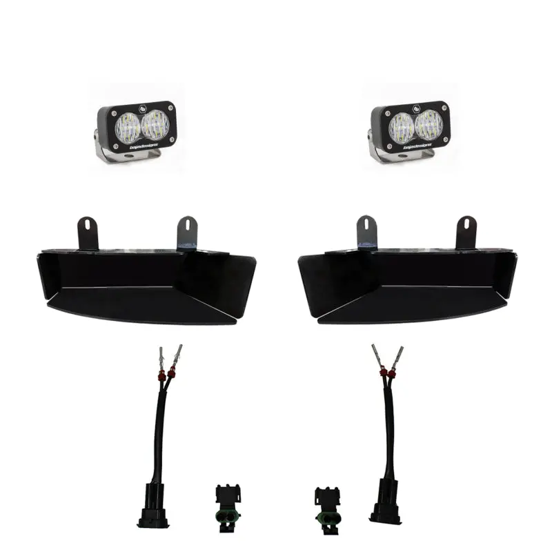 Baja Designs 2019+ Ram 2500/3500 S2 Sport Fog Pocket Kits - White 1