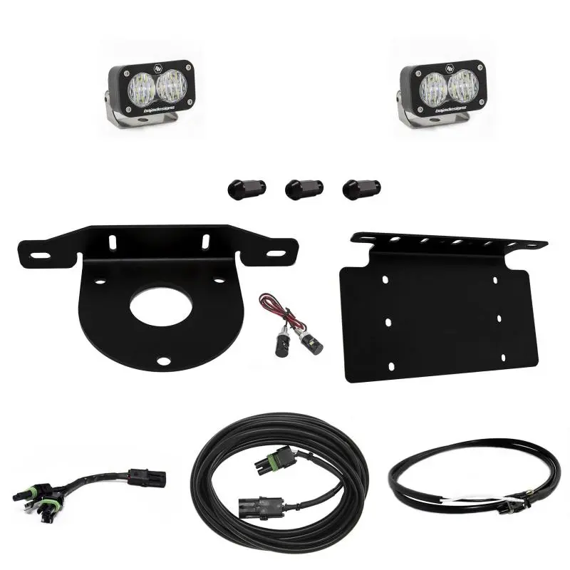 Baja Designs 2021+ Ford Bronco Dual S1 Sport W/C Reverse Kit W/Lic Plate W/Upfitter 1