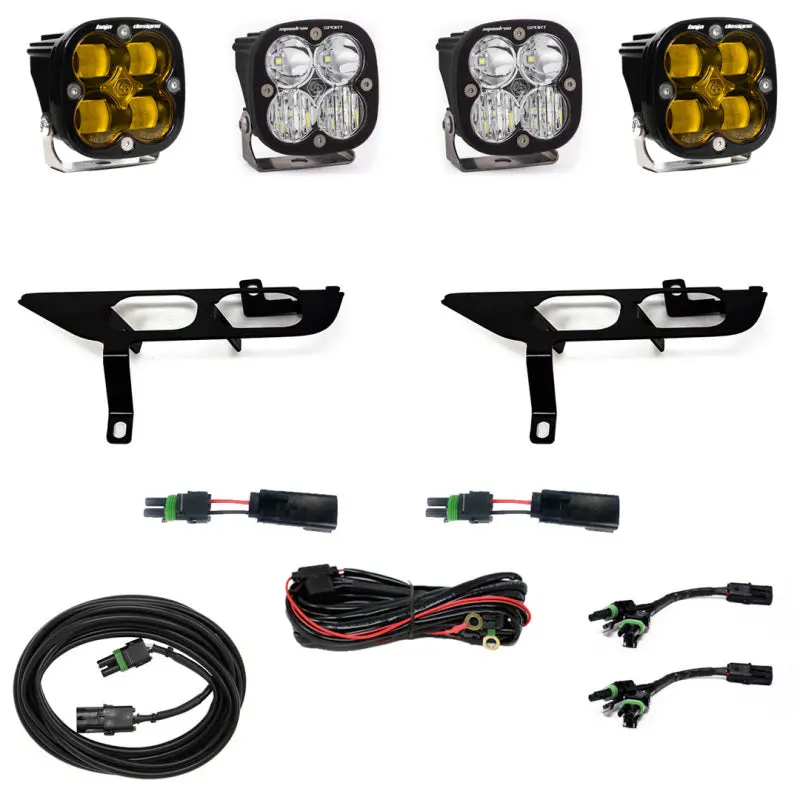 Baja Designs 2021+ Ford F-150 Sport Series Fog Pocket Kit - Amber 1