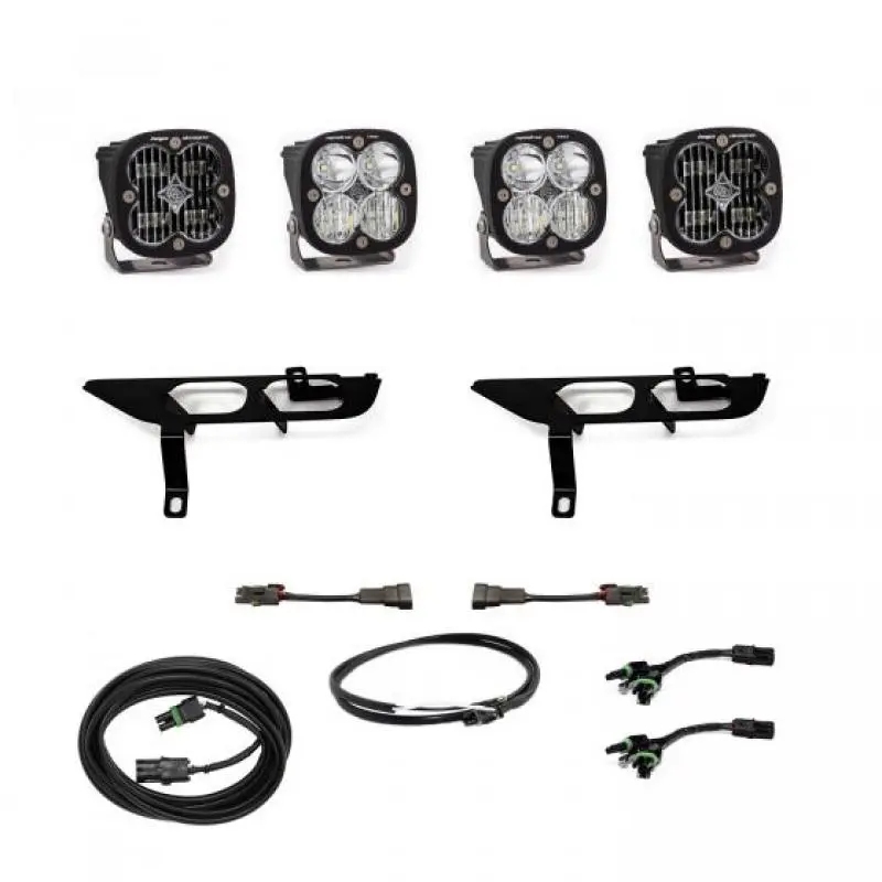 Baja Designs 2021+ Ford F150 Fog Pocket Kit Sae Clear Squadron Sport Dc With Upfitter 2
