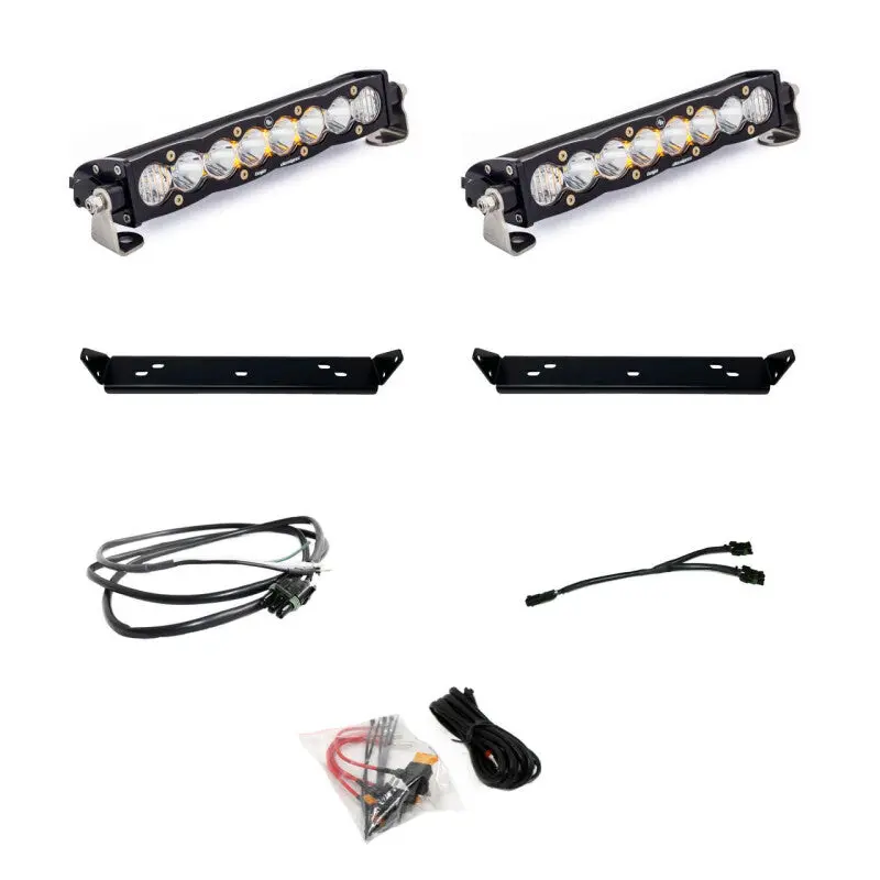 Baja Designs 2021+ Ford Raptor S8 Behind Grill Kit -10In. Clear D/C 1