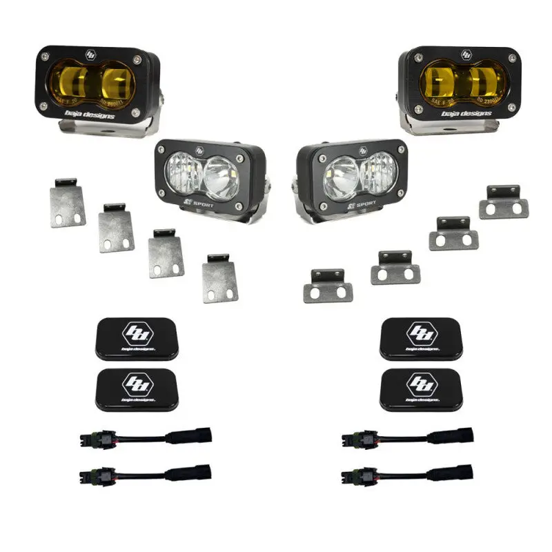 Baja Designs 21+ Ford Raptor/22+ Bronco S2 Sae Pro Fog Pocket Light Kit 2