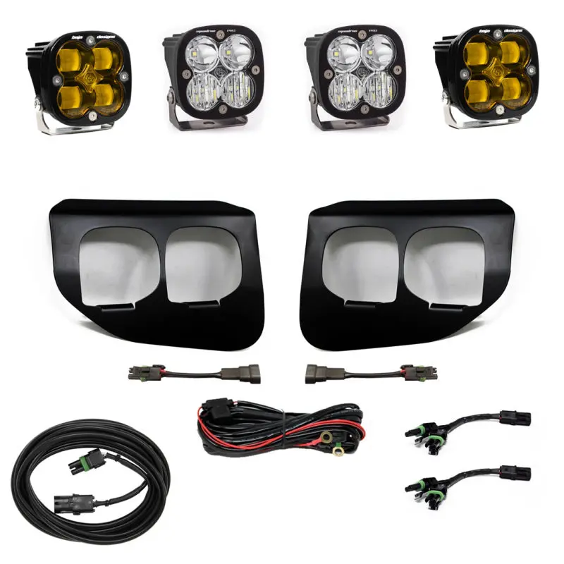 Baja Designs Ford Super Duty (20-On) Fog Lights Dual Fpk Amber Sae/Pro Dc Baja Designs 1
