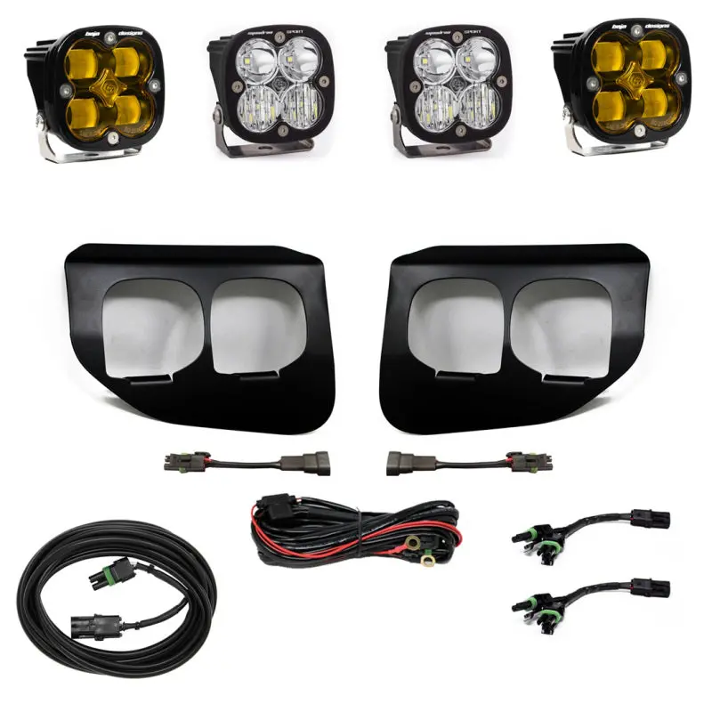 Baja Designs Ford Super Duty (20-On) Fog Lights Dual Fpk Amber Sae/Sport Dc Baja Designs 1