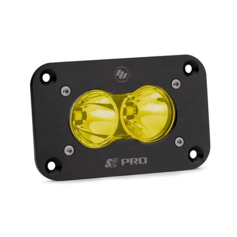 Baja Designs S2 Pro Flush Mount Spot Pattern Led Work Light - Amber 1