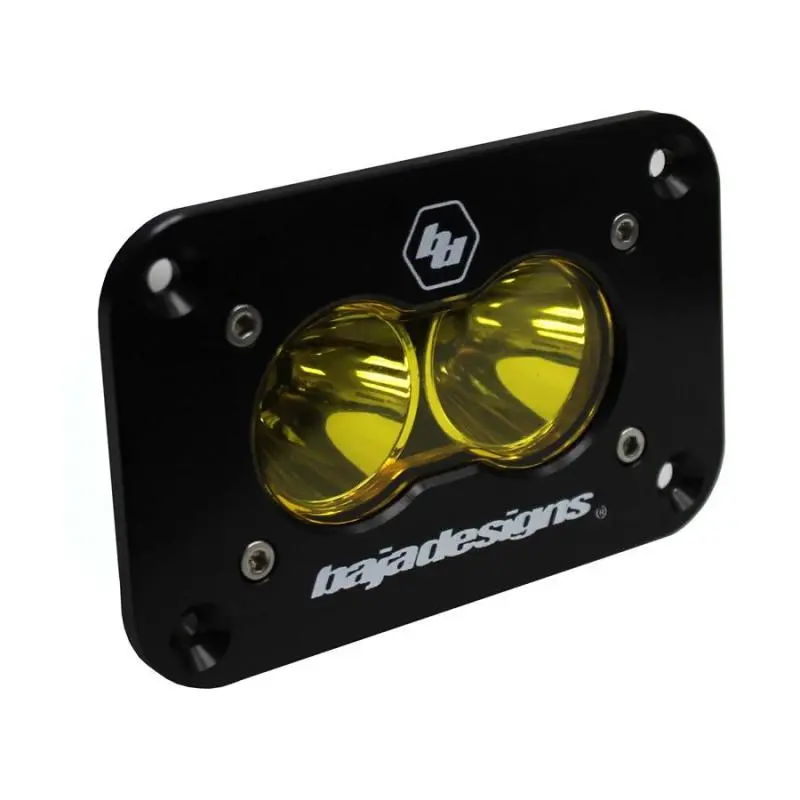 Baja Designs S2 Sport Flush Mount Spot Pattern Led Work Light - Amber 1