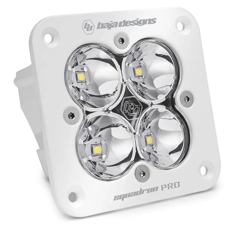 Baja Designs Squadron Pro Work/Scene Pattern White Flush Mount Led Light Pod - Clear 1