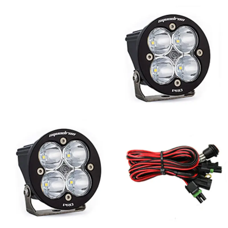 Baja Designs Squadron R Pro Work/Scene Pair Led Light Pods - Clear 1