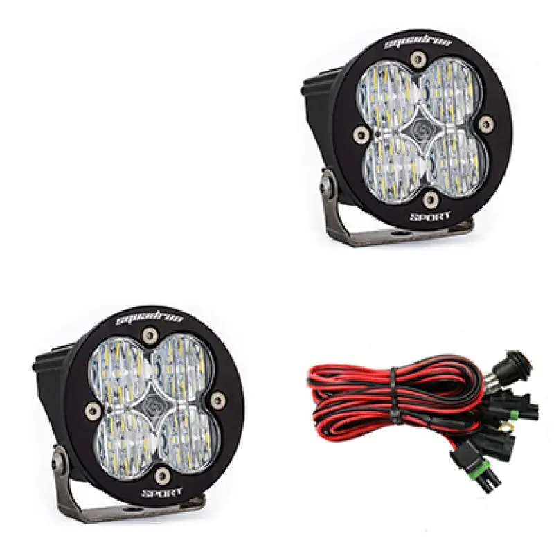 Baja Designs Squadron R Sport Wide Cornering Pair Led Light Pods - Clear 1