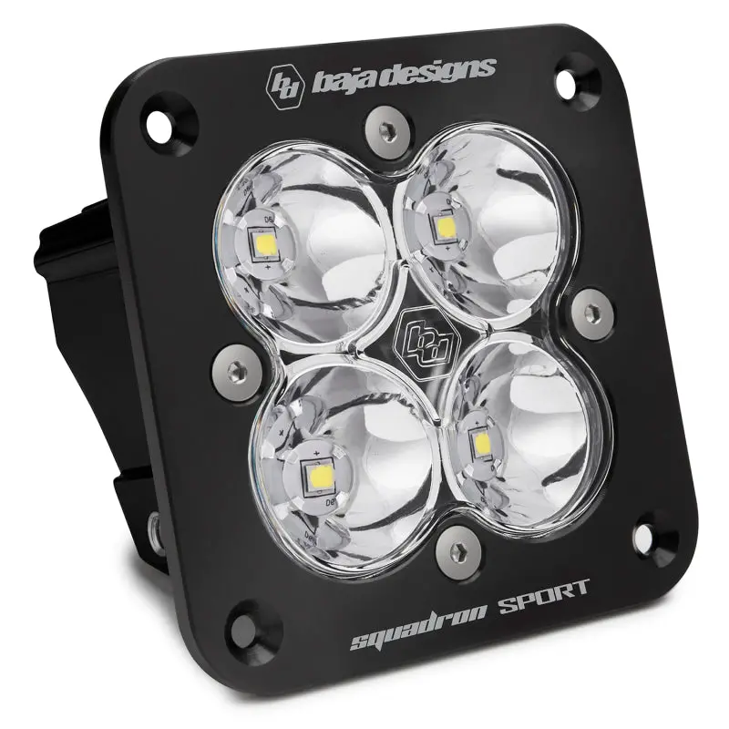 Baja Designs Squadron Sport Black Flush Mount Led Spot - Clear 1