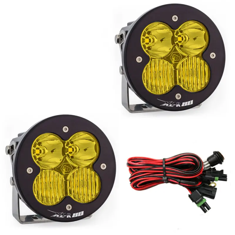 Baja Designs Xl R 80 Series Driving Combo Pattern Pair Led Light Pods - Amber 1