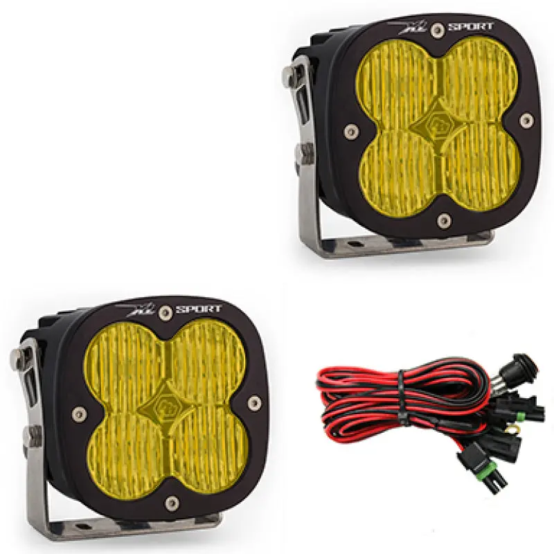 Baja Designs Xl Sport Series Wide Cornering Pattern Led Light Pods - Amber 1