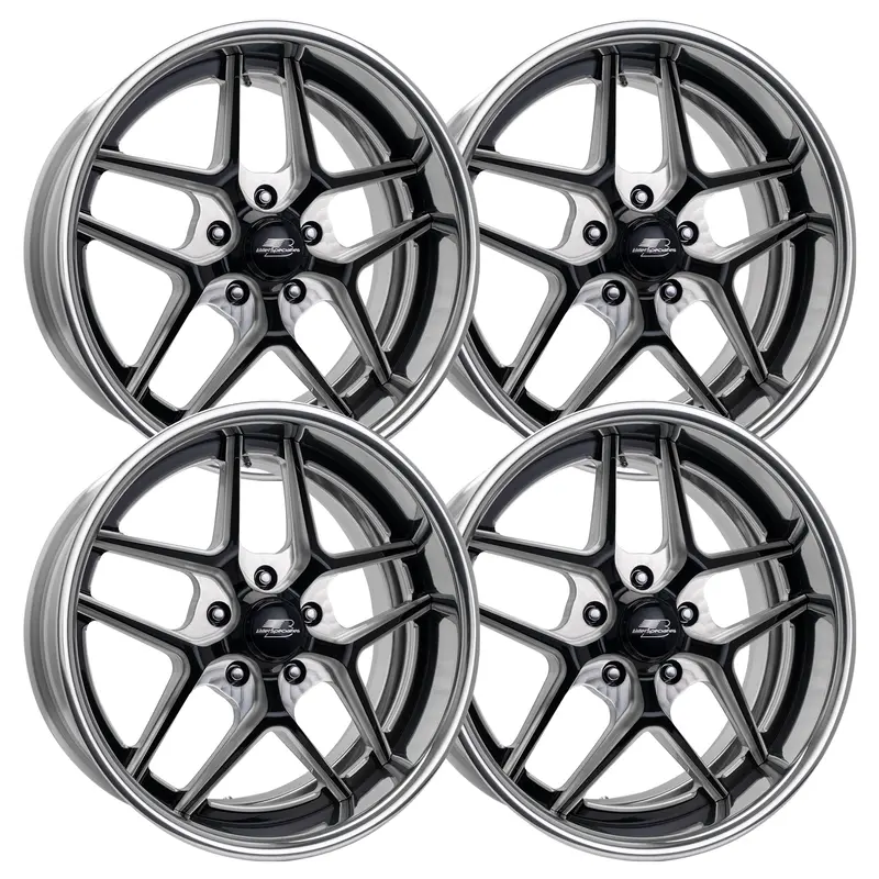 Billet Specialties Tec 5 Black Contrast Set - 63-87 C10 - Staggered 20"-20"/22" 1