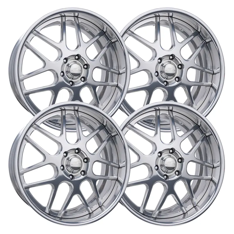 Billet Specialties Tec 7 Polished Set - 63-87 C10 - Staggered 20" 1
