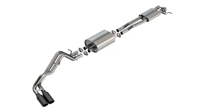 Borla 24-25 Ford Ranger Xlt Side Exit S-Type Exhaust W/ Black Chrome Tips 2