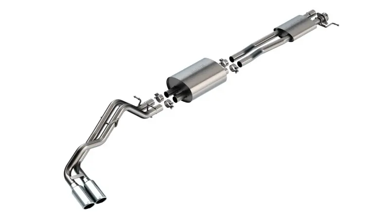 Borla 24-25 Ford Ranger Xlt Side Exit S-Type Exhaust W/ Chrome Tips 1
