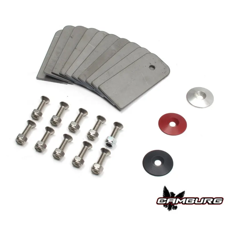 Camburg Gold Fender Washer 10 Pack (Aluminum Washer Bolt Body Clip 1/8In. Tab) 1
