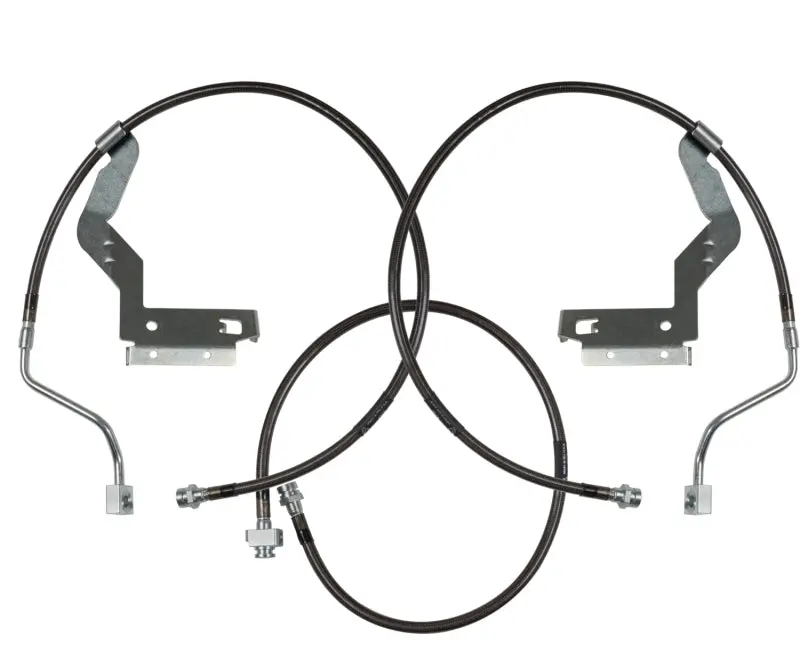 Carli 08-10 Ford F250/350 Sd Hardware Braided Brake Lines 4.5In System 1