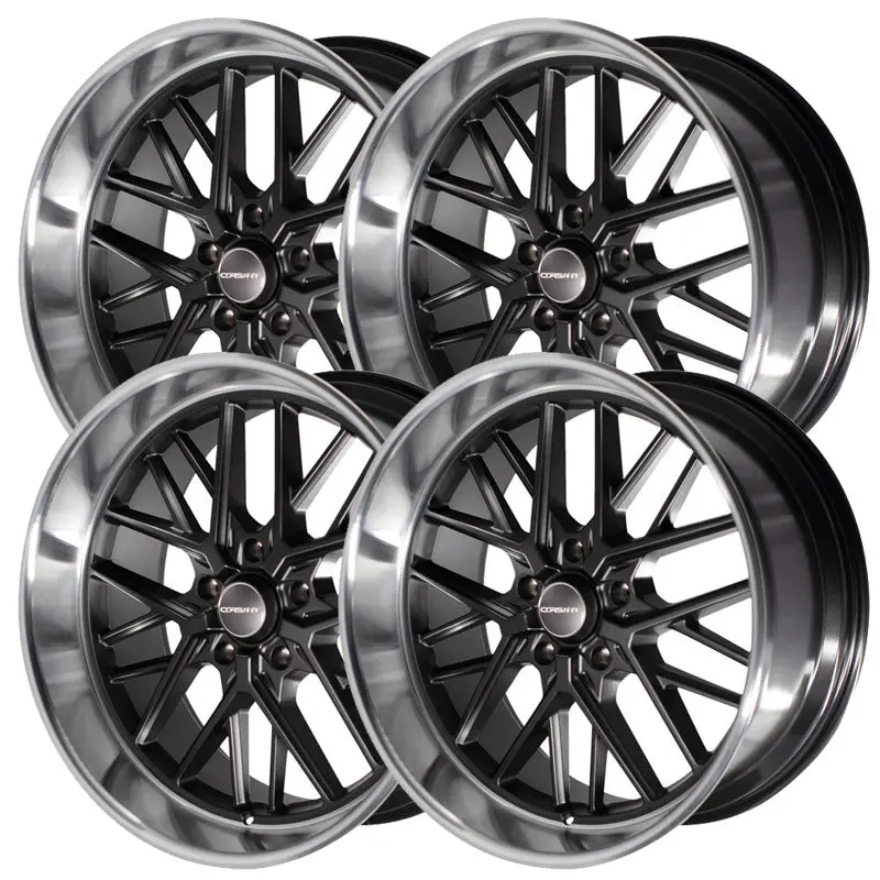 Corsart Kingpin Gunmetal R503 Set - 63-87 C10 - Staggered 20"-22" 1