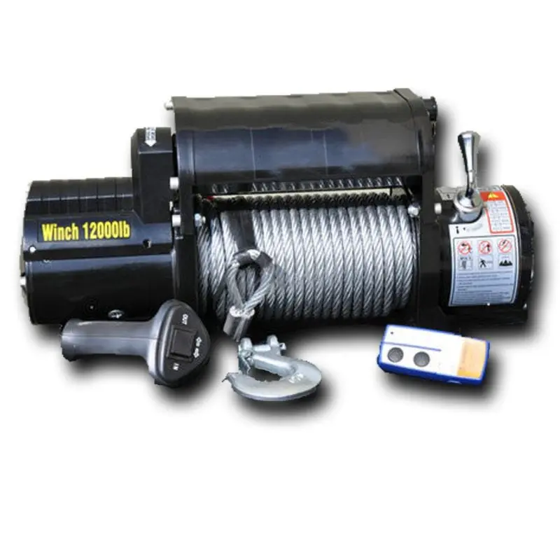 Dv8 Offroad 12000 Lb Winch W/ Steel Cable & Wireless Remote - Black 2