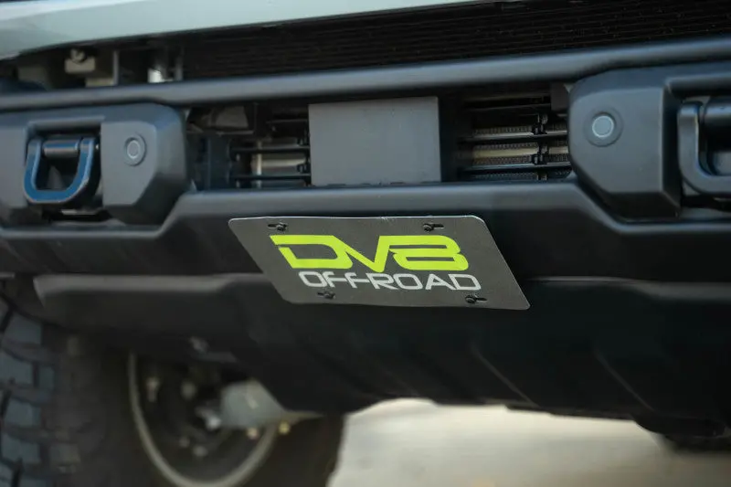 Dv8 Offroad 2021 Ford Bronco Capable Bumper Slanted Front License Plate Mount 1