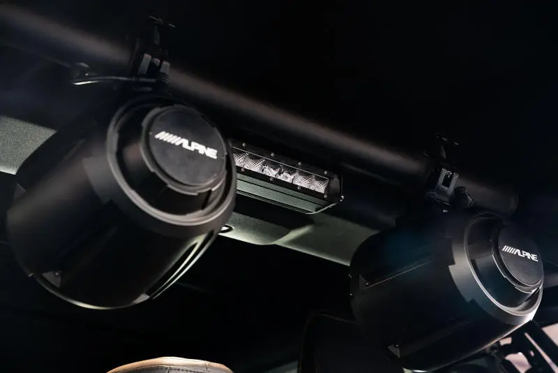 Dv8 Offroad 21-22 Ford Bronco 4Dr Rear Speaker & Light Mount Bar 1