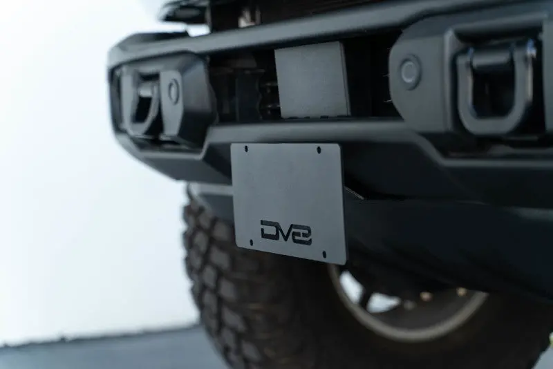 Dv8 Offroad 21-23 Ford Bronco Capable Bumper Front License Plate Mount 1