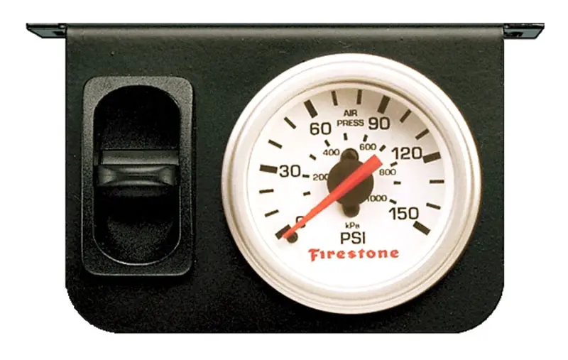 Firestone Air Adjustable Leveling Control Panel W/Single Gauge 0-150Psi - White Face (Wr17602225) 1