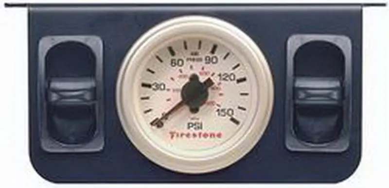 Firestone Air Adjustable Leveling Electric Control Panel W/Dual Gauge 0-150Psi - White (Wr17602260) 1