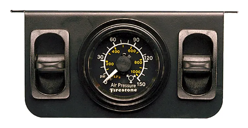 Firestone Air Adjustable Leveling Pneumatic Control Panel W/Dual Black Gauge 0-150Psi (Wr17602145) 1