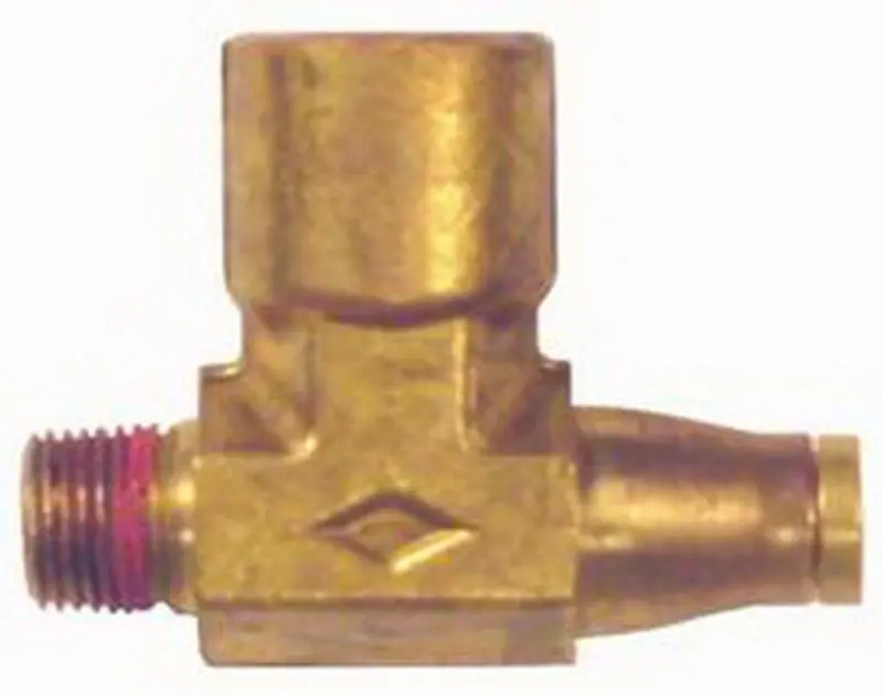 Firestone Compressor Tee 1/4In. X 1/8In. Npmt X 1/8In. Npft Air Fitting - Single (Wr17603066) 1