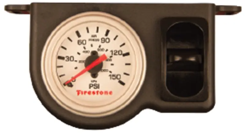 Firestone Electric Single Pressure Gauge - White Plastic (Wr17602572) 1