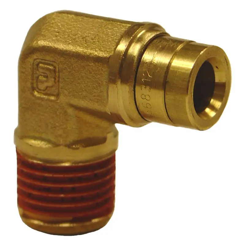Firestone Male 1/4In. Push-Lock X 1/4In. Npt 90 Degree Elbow Air Fitting - 6 Pack (Wr17603456) 1