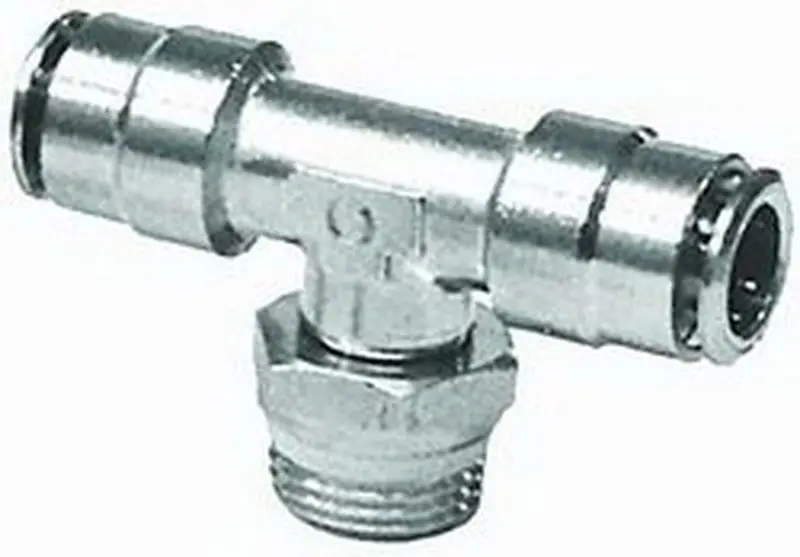 Firestone Male .25In. X 1.4In. X .25In. Branch Swivel Nickel Tee Air Fitting - 25 Pack (Wr17603273) 1