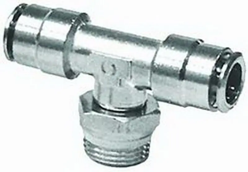 Firestone Male .25In. X 1.4In. X .25In. Branch Swivel Nickel Tee Air Fitting - 25 Pack (Wr17603273) 2