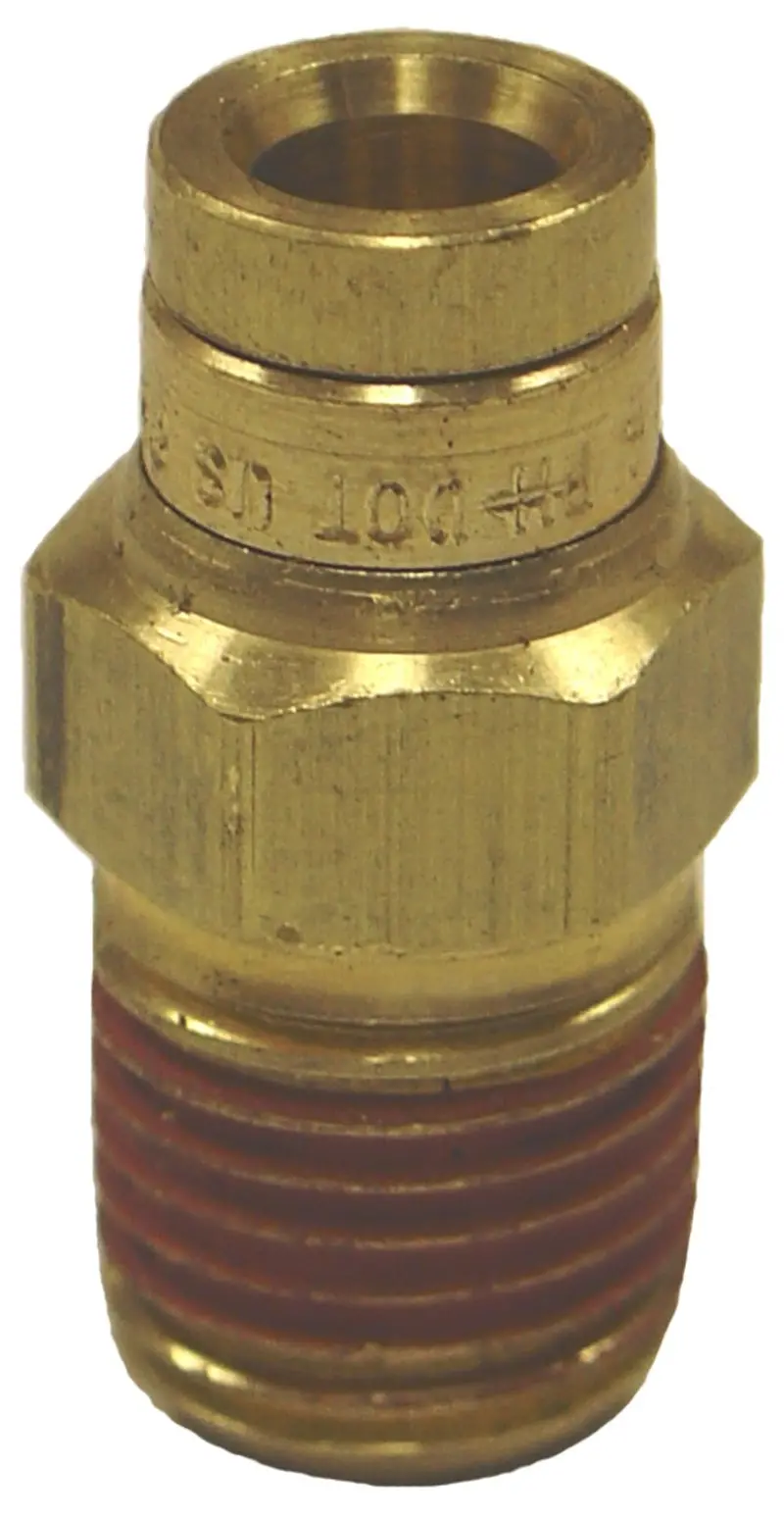 Firestone Male Connector 1/4In. Npt To 1/4In. Ptc Straight Brass Air Fitting - 25 Pack (Wr17603046) 1