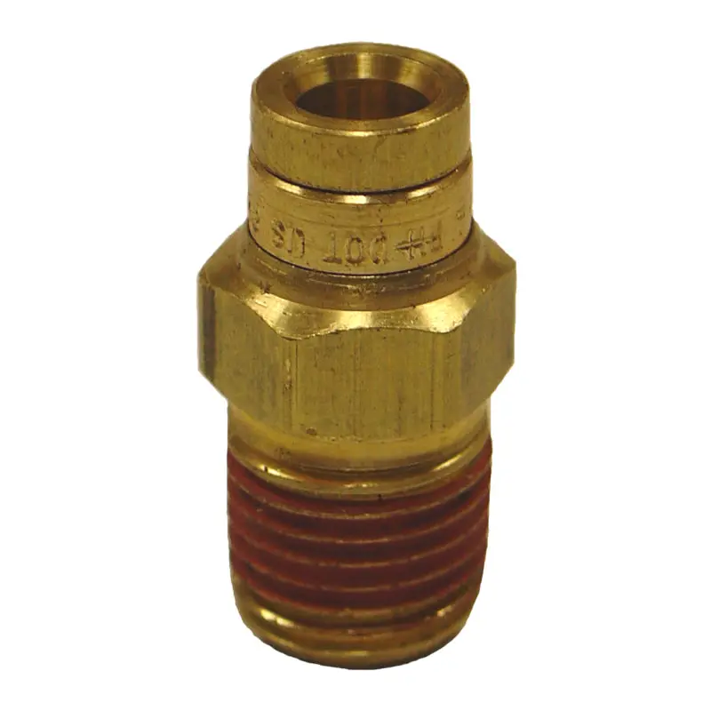 Firestone Male Connector 3/8In. Push-Lock X 1/4In. Npt Brass Air Fitting - 25 Pack (Wr17603104) 1