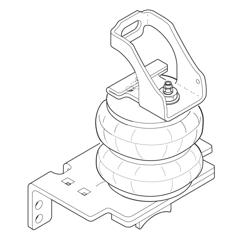 Firestone Ride-Rite Air Helper Spring Kit Rear 05-07 Ford F250/F350 2Wd (W217602398) 1