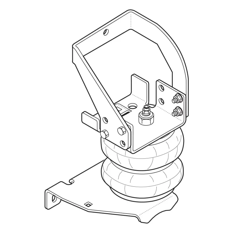 Firestone Ride-Rite Air Helper Spring Kit Rear 96-07 Ford E-450 (W217602377) 1