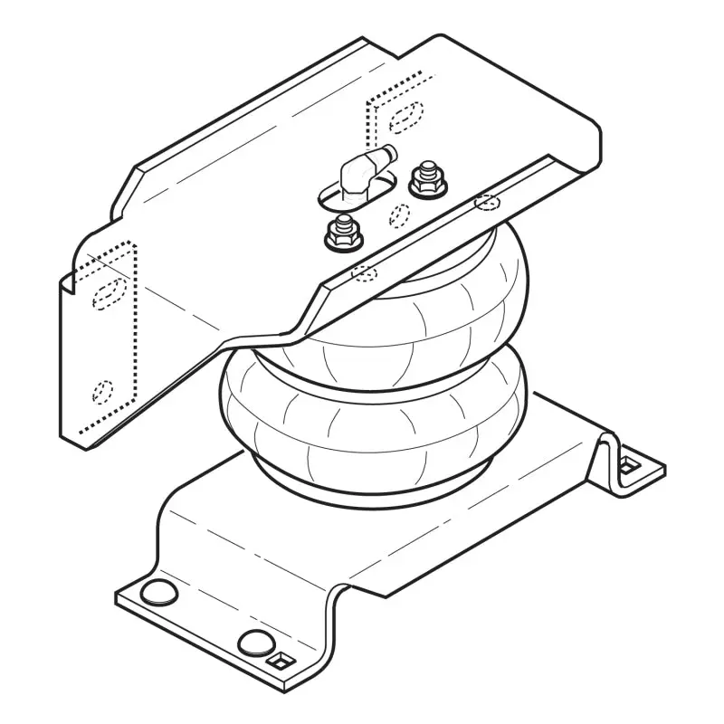 Firestone Ride-Rite Air Helper Spring Kit Rear Gm & F350/F450 Cab Chassis (W217602176) 1
