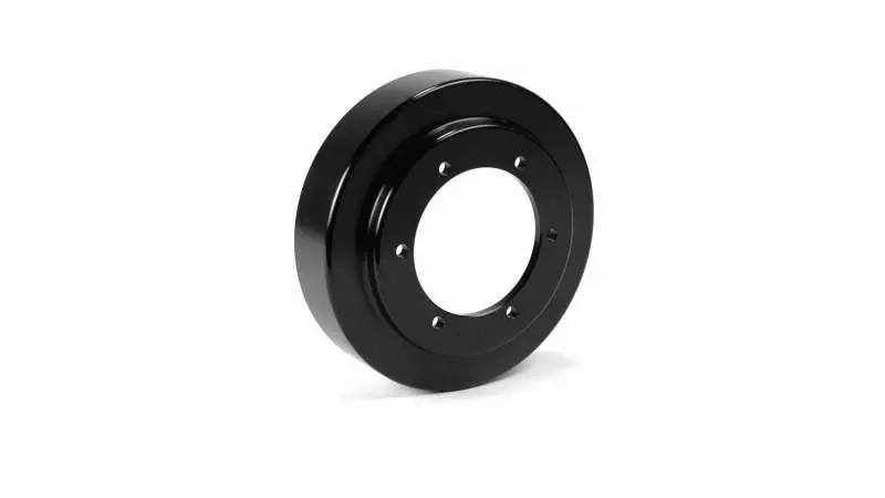 Fleece Performance 03-12 Dodge 2500/3500 Cummins Fan Drive Pulley (Black Finish) 2