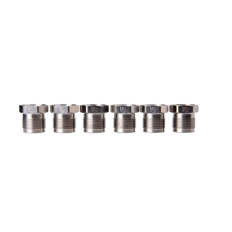 Fleece Performance 03-22 Dodge 2500/3500 5.9L/6.7L Stainless Steel Fuel Supply Tube Nuts 1