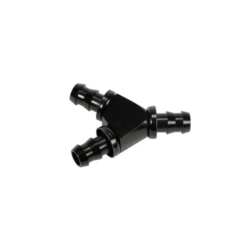 Fleece Performance 1/2In Black Anodized Aluminum Y Barbed Fitting (For -8 Pushlock Hose) 1